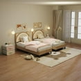 thumbnail image 5 of Twin Bed Frames,Upholstered Platform Bed Frame with Adjustable Headboard & LED Light,Twin Size Platform Bed with Wood Slats,No Box Spring Needed, 5 of 6