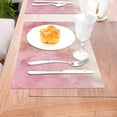thumbnail image 5 of YFYANG Washable Heat-Resistant Placemats, 70% PVC/30% Polyester, Pink Sweet Spring Kitchen Table Mat, 12" x 18" 6 Piece, 5 of 6