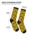 thumbnail image 3 of Unisex Caution Tape Novelty Ankle Socks Colorful ComfortSoft Lightweight Sports Athletic Socks, 3 of 7