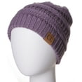 thumbnail image 3 of Emmalise Unisex Soft Stretch Cable Knit Winter Beanie Hat Cap, 3 of 3