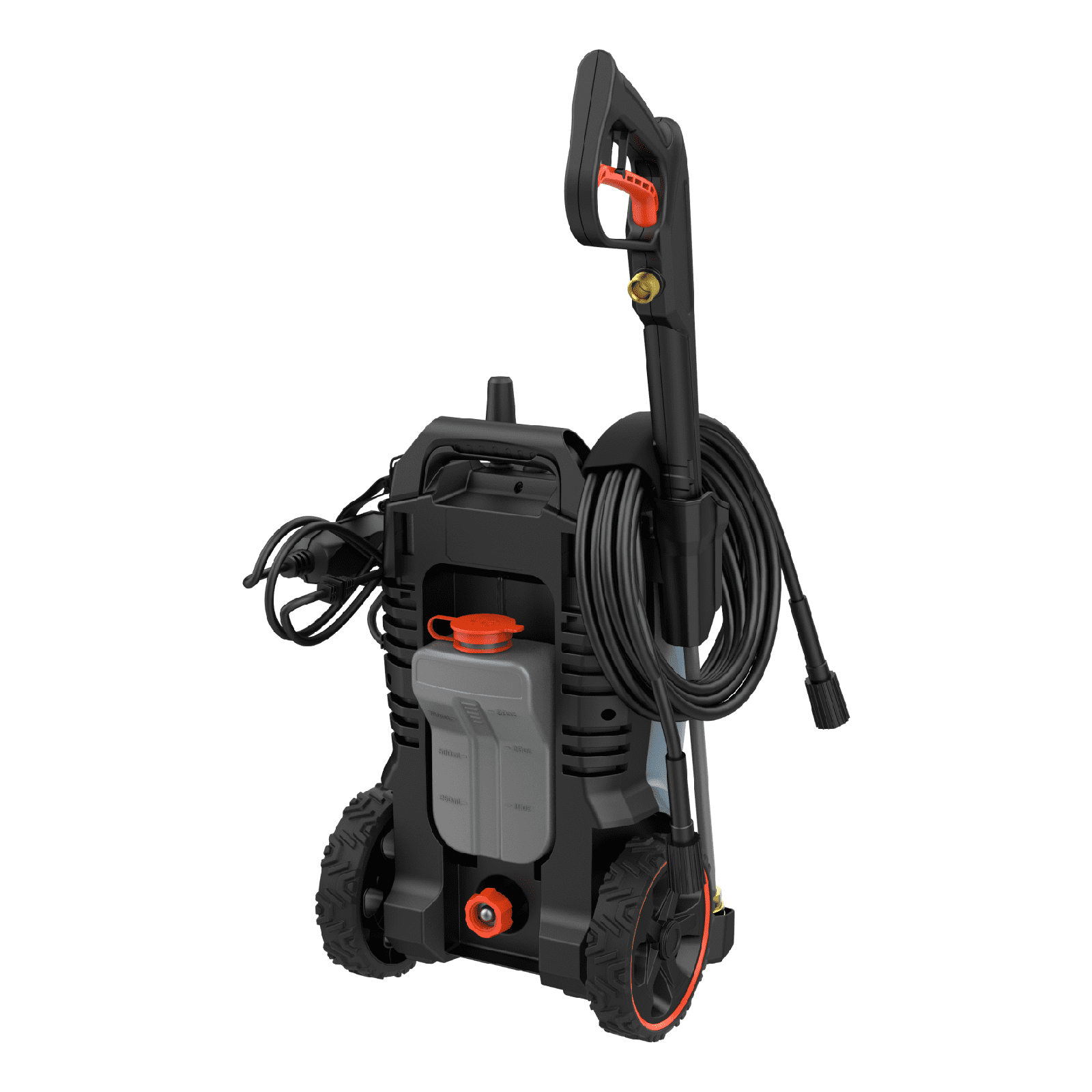 SENIX 2000 PSI 1.2 GPM 13 Amp Electric Pressure Washer with 4 Quick-Connect Nozzles & Detergent Tank, HPWE13-M2