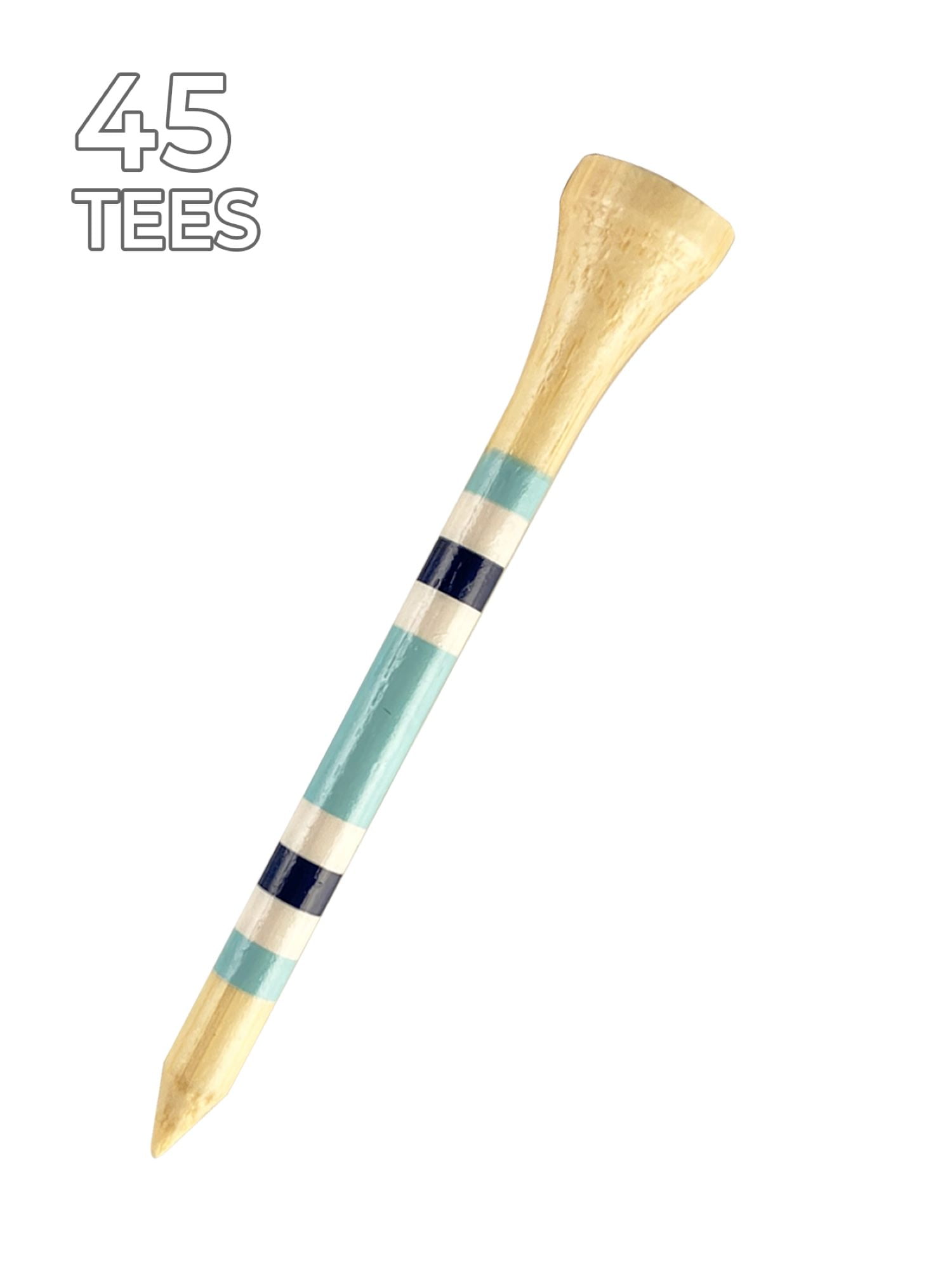 (2 pack) Nova Bamboo Golf Tees, 2.75" – Eco-Friendly, Durable Bamboo Golf Tees for Sustainable Play, Lightweight and Renewable, 45-Count