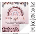 thumbnail image 6 of Nurse Gifts for Women, Soft Nurse Blanket for Female, Nurses Week Gifts, Nurse Appreciation Gifts, Nurse Graduation Gift, Nurse Blankets and Throws 60"x50"-Leopard, 6 of 6