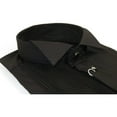 thumbnail image 3 of Men CEREMONIA Tuxedo Shirt 100% Cotton Turkey #CVS 15 ATP Black Wing Tip Pleated, 3 of 4