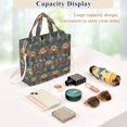 thumbnail image 5 of FORMRS Womens Corduroy Tote Bag Crossbody Shoulder Purse Handbag with Detachable Strap, Abstract Water Lilies Pattern, 5 of 7
