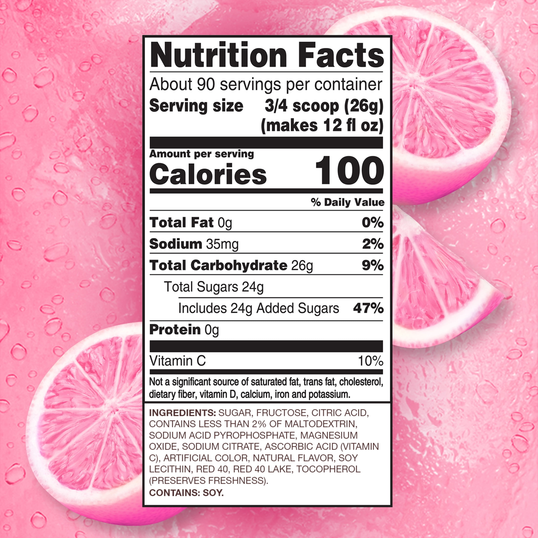 Country Time Pink Lemonade Powdered Drink Mix, 1 Canister, for Shareable Refreshment, Naturally Flavored with Other Natural Flavor, No Artificial Sweeteners or Flavors, 82.5 oz