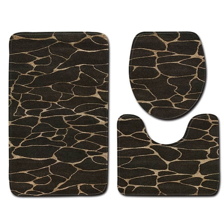3pcs Non-Slip  Bath Mat Bathroom Kitchen Carpet Doormats Decor