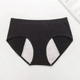 thumbnail image 6 of 3 Packs Womens Period Underwear Menstrual Postpartum Easy Clean Teens Briefs Panties for Women S Black, 6 of 7