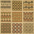 thumbnail image 1 of Ahgly Company Indoor Square Patterned Cantaloupe Orange Area Rugs, 6' Square, 1 of 6