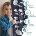 thumbnail image 3 of Blackout Kids Curtains,Pioneer Flower Floral Print Pattern Childrens Insulated Curtains Set Of 2,Bedroom Essentials,Toddler Room Decor 42"x63", 3 of 5