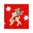 thumbnail image 5 of Girls Dress A-line Tank Red Green Reindeer Snow Christmas Holiday 3, 5 of 6