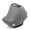 Pewter, variant on Parker Baby 4-in-1 Unisex Car Seat Cover - Nursing, Car Seat, Grocery Cart, & High Chair Cover - Pebble
