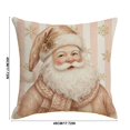 thumbnail image 3 of Vintage Pink Christmas Throw Pillow Cover, Decorative Holiday Cushion Case for Sofa Home Decor., 3 of 6