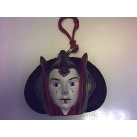 Star Wars E-1 TPM Queen Amidala Coin Holder Mini Clip on Keychain(applause 1999) New