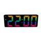 thumbnail image 1 of Cateissary Despertador de dormitorio con control de voz con control de voz y materiales para relojes de alarma fáciles Despertador digital de Electrodomésticos Cara de concha negra C, 1 of 6