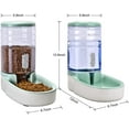 thumbnail image 3 of Automatic Dog  Feeder and Water Dispenser Set with Large Capacity 1 Gallon x 2 for Small Medium Pets, 3 of 5