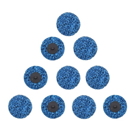 

10 Pack 3 inch Quick Change Roloc Easy Strip & Clean Discs for Paint Rust