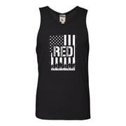 Adult Remember Everyone Deployed RED Friday Sleeveless Tank Top Cotton T-Shirt