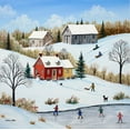 thumbnail image 2 of Mark, Sharon 12x12 Black Ornate Wood Framed with Double Matting Museum Art Print Titled - Winter is Divine, 2 of 4