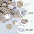 thumbnail image 2 of Uxcell 80-Pack Conchas Planas Redondas Naturales de 15 mm, Cuentas de Moneda Redonda Plana con Agujero, Concha de Madreperla para Joyería [Color Natural], 2 of 7