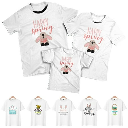 

Easter Womens Spring Graphic Tee Athletic Tops Shirt Plus Size Men