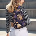 thumbnail image 7 of Casual Canvas Backpack Without Interlayer Large Capacity Stick Bag Design For Outdoor Shopping Office Outdoor Sports Darkorchid Geometric Lines Hand-Drawn Sketch_1 Small, 7 of 7