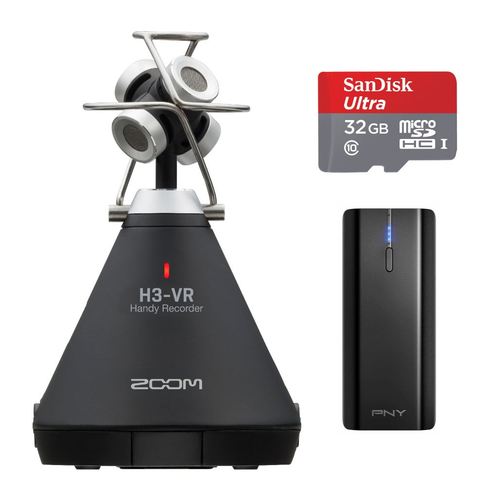 Zoom H3-VR 360-Degree Audio Recorder with Charger and 32GB MicroSD - Walmart.com