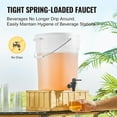 thumbnail image 3 of KFFKFF 5-Gallon Beverage Dispenser with Spigot and Lid, Plastic Drink Container for Juice, Iced Tea, Lemonade, and Water, Ideal for Events, Restaurants, and Hotels, 3 of 9