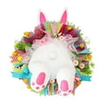 thumbnail image 2 of veasfak Spring Easter Bunny Door Hanger Wreath Rabbit Ribbon Home Party Wall Decor D D, 2 of 7