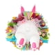 thumbnail image 2 of Corona de Pascua hecha a mano para puerta, con orejas de conejo, para decoración de pared y hogar. D, 2 of 7