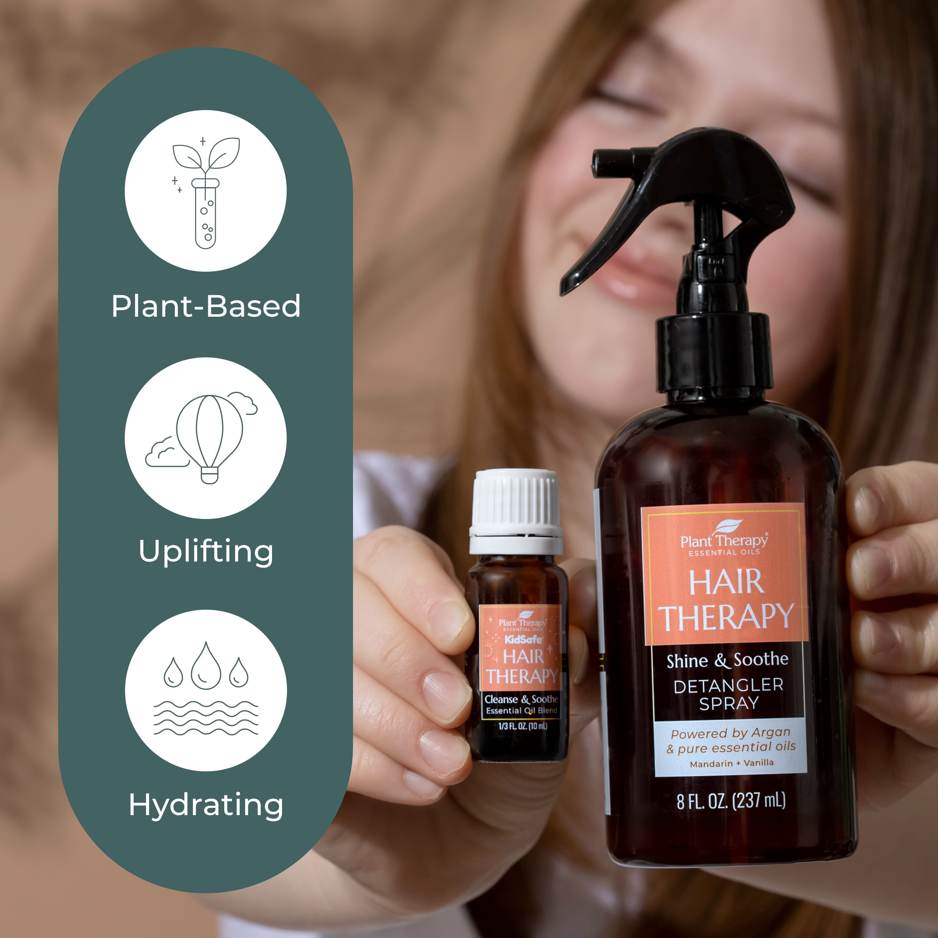 Plant Therapy Hair Therapy Dry Shampoo Powder 1.7 oz Refreshing, Revitalizing, Rejuvenating with Rosemary, Cedarwood & Vitamin E