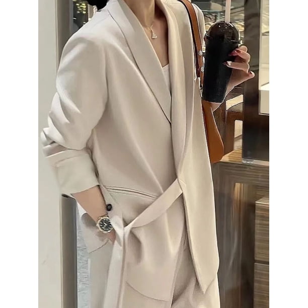 Conjunto de traje coreano para mujer, conjunto profesional de temperamento, traje holgado y relajado de estilo británico, conjunto de dos piezas, ropa nueva para mujer