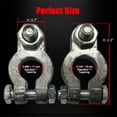 thumbnail image 2 of Lead Alloy Military Spec Battery Terminal Connector Clamps, Top Post Battery Terminals Set for Marine Car Boat RV Vehicles (1 Pair), 2 of 5