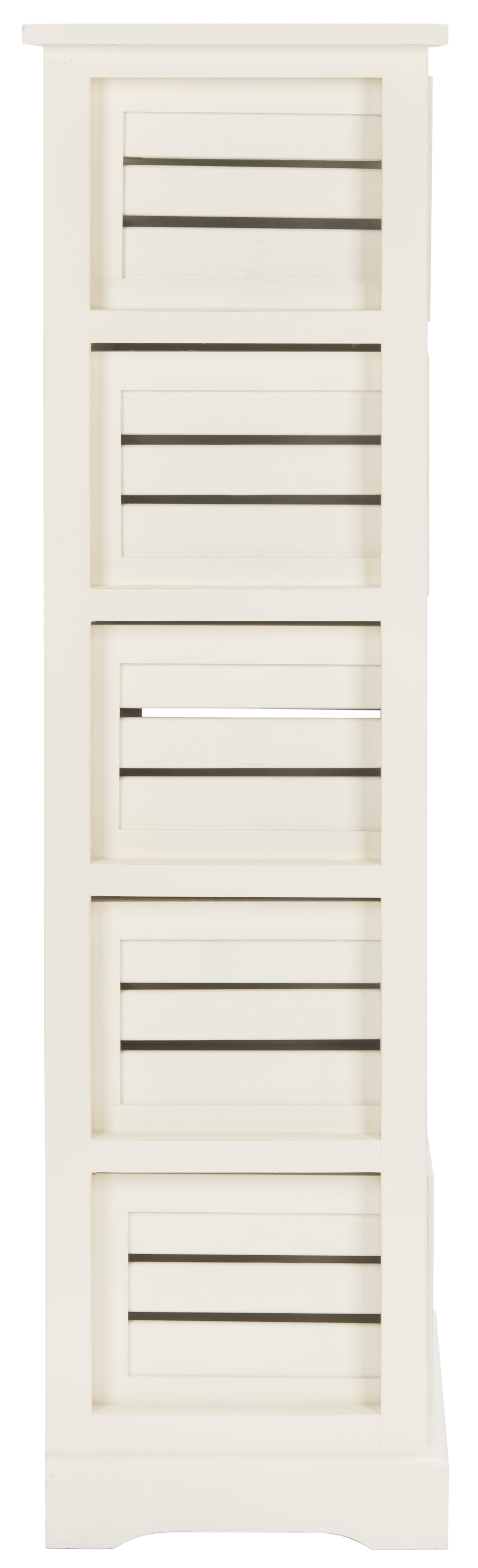 Safavieh Sarina Solid Rustic 5 Drawer Cabinet, Distressed Cream