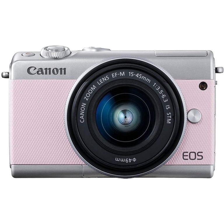 Canon EOS M100 Mirrorless Camera 24.2MP + 15-45mm Lens Bundle 64GB