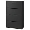 thumbnail image 3 of Famous Brand LF-30-4D-BLACK 30 Premium Lateral File Cabinet 4 Drawer Black, 3 of 7
