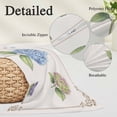 thumbnail image 3 of Blue Hydrangea Floral Body Pillow Cover 20 x 60 Inch Decorative Pillow Cover Farmhouse Flowers Blossom Lumbar Pillowcase Seasonal Rectangle Cushion Case for Couch Sofa Bed Living Room, 3 of 9
