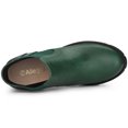 thumbnail image 4 of Unique Bargains Women's Lug Sole Block Heel Chelsea Ankle Boots, 4 of 5
