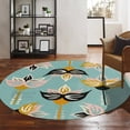 thumbnail image 4 of Teppich Homes Geometric Contemporary Handmade Blue Floral Area Rug, 12' x 12', Handmade, 4 of 8
