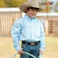 thumbnail image 2 of SUOSDEY Kids Western Belt for Boys Girls Genuine Leather Cowboy Cowgirl Belts with Detachable Buckle for Jeans Western Gifts, 2 of 6