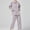 Pink, variant on Tnhcen 2025 Women's 2 Pieces Cotton Pajamas Set Fashion Lapel Long Sleeve Soft Button Nightwear Homewear S-3XL