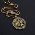 thumbnail image 5 of Talismán Sello Salomón Estrella de seis puntos 12 Constelación Colgante Collares de acero inoxidable, 5 of 5