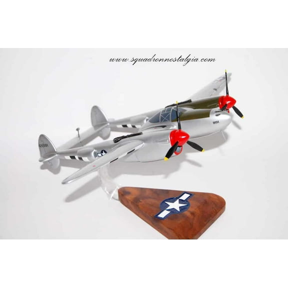 Lockheed® P-38 Lightning® Honey Bunny, 18" Mahogany Scale Model