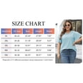 thumbnail image 5 of SWQZVT Shirts for Women Eyelet Embroidery Summer Tops Casual Plus Size Short Sleeve Crewneck T Shirts Loose Tunic Spring Blouses, 5 of 6