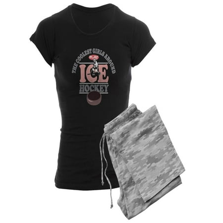 

CafePress - Coolest Girls Play Hockey - Women s Dark Pajamas