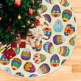 thumbnail image 5 of FMSHPON Easter Egg Xmas Christmas Tree Skirt Stand Mat for Holiday Party Decoration Indoor Outdoor 36 inches, 5 of 6