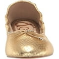 thumbnail image 2 of Sam Edelman Felicia Gold Boa Embossed Metallic Slip On Rounded Toe Ballet Flats (Gold Boa Embossed Metallic, 5.5), 2 of 6
