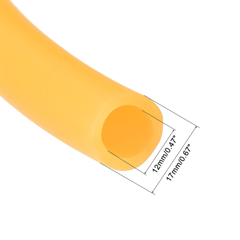 10ft Silicone Tubing - Flexible 2mm ID X 4mm OD Hose For Air, Water & Pump Transfer, High Temp Resistant (Orange)