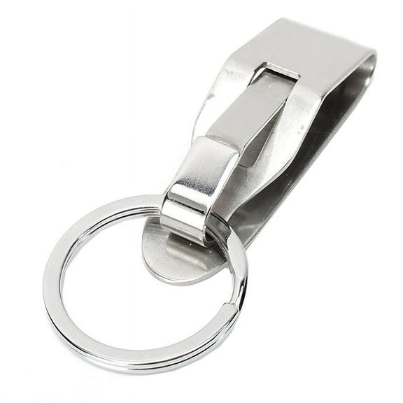1pcs Stainless steel Quick release Keychain Belt Clip key ring snap holder