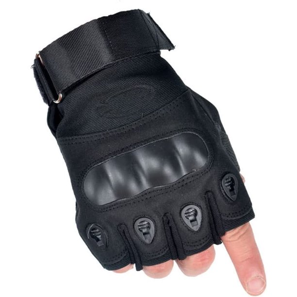 Guantes Tácticos de Medios Dedos con Protección de Conjuntas, Guantes Deportivos Antideslizantes y Resistentes, Guantes Militares de Hombre y Mujer para Ejercicio. ShuxiuWang 1327533079051